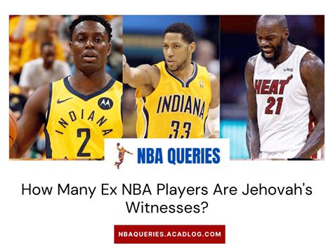 how many nba are jehovah witnesses|How many ex